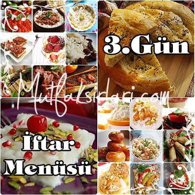 İftar Menüsü 3. Gün