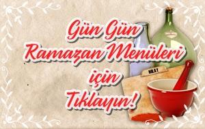 Gün Gün düzenlenmiş 2010 ramazan menüleri ile iftarda ne pişirsem diye düşünmeyin.